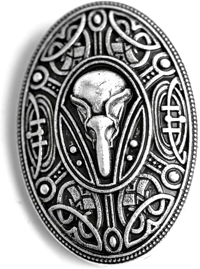LANGHONG Norse Viking Brooch For Men Turtle Brooch Talisman Jewelry, Gift For Men - Image 1
